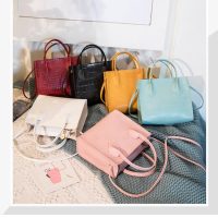 2021 Popular Pocket Women Crocodile Pattern Crossbody Handbags Vintage Classic Solid Style Shoulder Bags Stylish Tote for Ladies