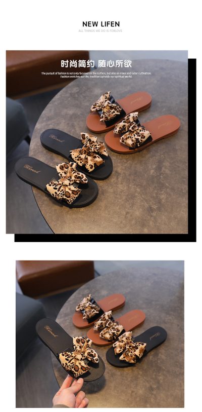 Summer Woman Sandals Women's Sandal Flats Shoes for Women Comfortable Bow Tie Non-slip Slippers Women Slides Fashion Shoes Beach