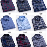 Aoliwen Brand 2020 Plus size casual plaid shirt for large men 100% Cotton long sleeve leisure male apparel pocket social shirt