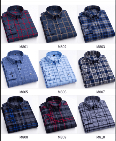 Aoliwen Brand 2020 Plus size casual plaid shirt for large men 100% Cotton long sleeve leisure male apparel pocket social shirt - Image 2