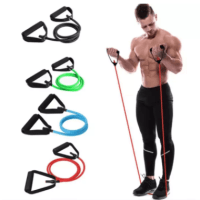 120cm Yoga Pull Rope Elastic Resistance Bands Fitness Workout Exercise Tubes Practical Training Rubber Tensile Expander