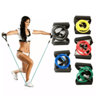 120cm Yoga Pull Rope Elastic Resistance Bands Fitness Workout Exercise Tubes Practical Training Rubber Tensile Expander