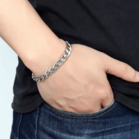 Stainless Steel chain on hand for Men bracelet