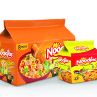 Buy 1 Mr. Noodles 8pcs Family Pack – Chicken (62gm x 8pcs) get 1 Mr. Noodles Masala Flavor 4 pcs pack (140gm) free