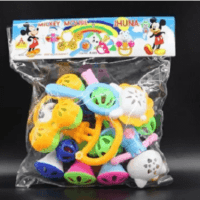 Lovely colourful Shaking Jhunjhuni Toy Set/ Micky Mouse Jhunjhuni Set for New Born Baby/ Baby Sound Toy Set